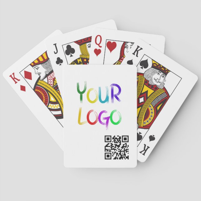 Create Your Own Personalised Custom QR Code Playing Cards (Back)