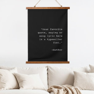 Create Your Own Personalised Custom Quote Hanging Tapestry