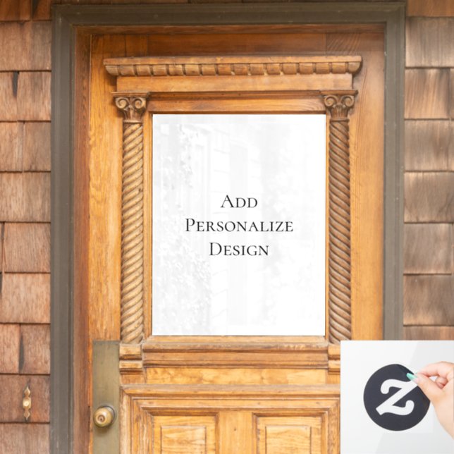 Create Your Own Personalised Custom  Window Cling (Home Door)