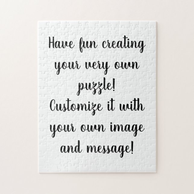 Create Your Own Personalised Customised  Jigsaw Puzzle (Vertical)