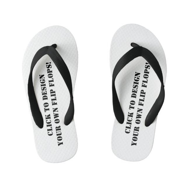 Create Your Own Personalised Customised  Kid's Flip Flops (Footbed)
