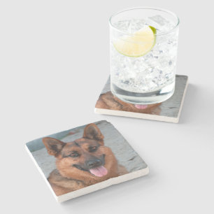 Create Your Own Personalised Dog Photo Stone Coaster