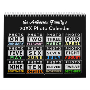 Create Your Own Personalised Family Photo 2025 Calendar