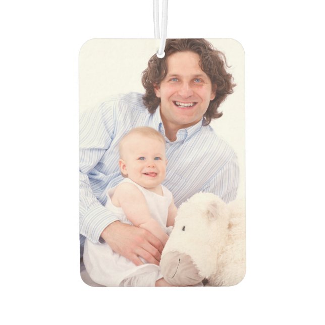 Create Your Own Personalised Family Photo Car Car Air Freshener (Back)