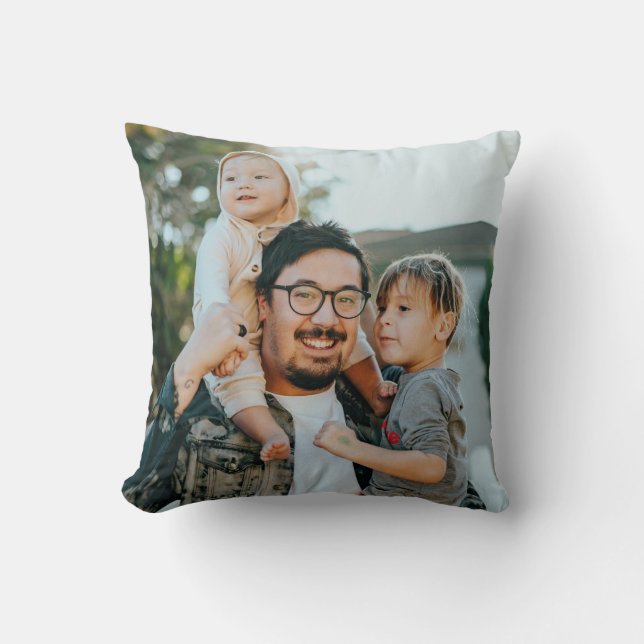Create Your Own Personalised Family Photo Cushion (Front)