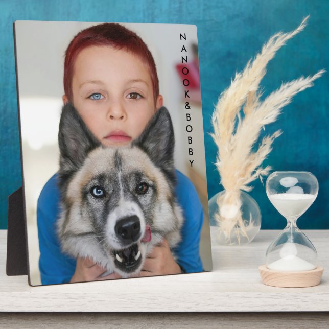 Create Your Own Personalised First Pet Keepsake Plaque (Side)
