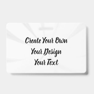 Create Your Own Personalised ID Badge