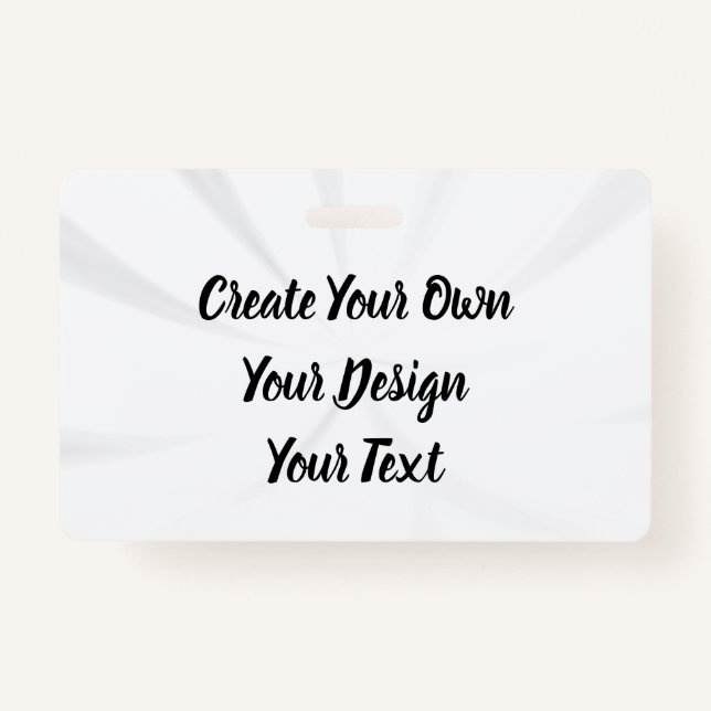 Create Your Own Personalised ID Badge (Front)