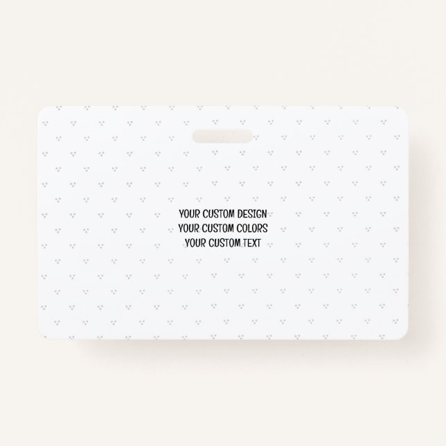 Create Your Own Personalised ID Badge (Front)