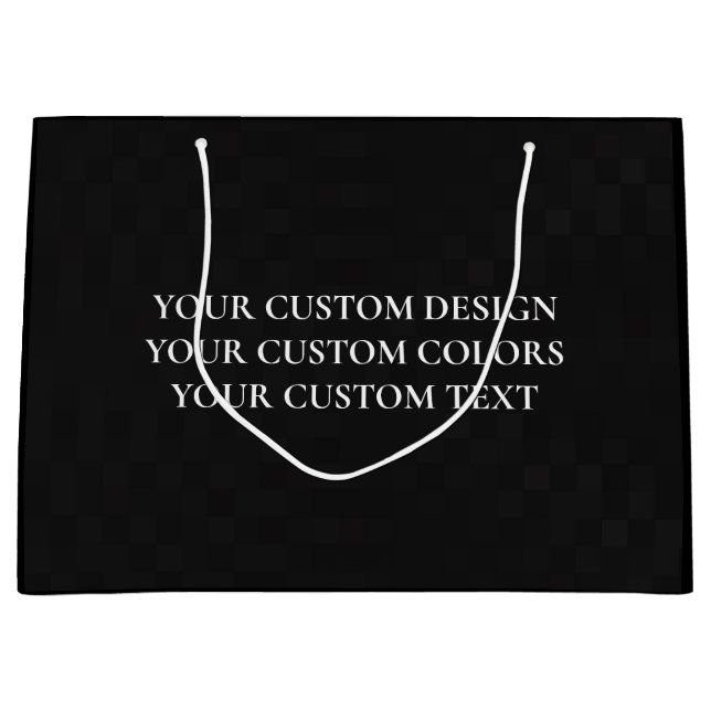 Create Your Own Personalised Large Gift Bag (Front)
