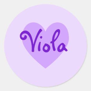 Create Your Own Personalised Light Purple Heart Classic Round Sticker