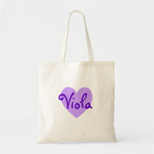 Create Your Own Personalised Light Purple Heart Tote Bag