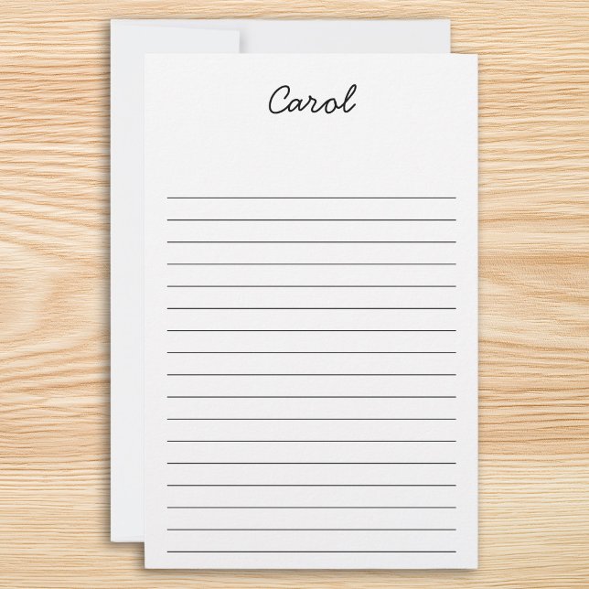 Create Your Own Personalised Lined Stationery (Create Your Own Personalized Lined Stationery)