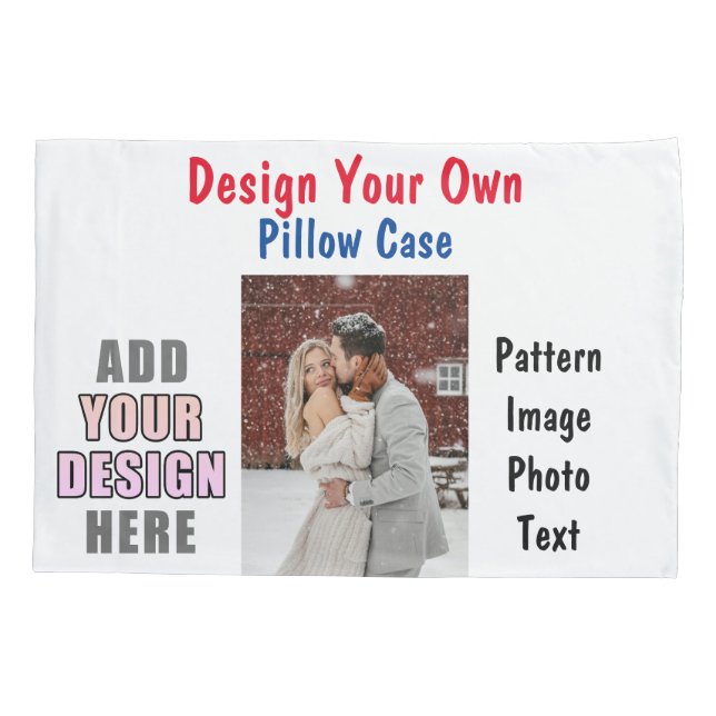 Create Your own Personalised luxourious Cosy Pillowcase (Back)