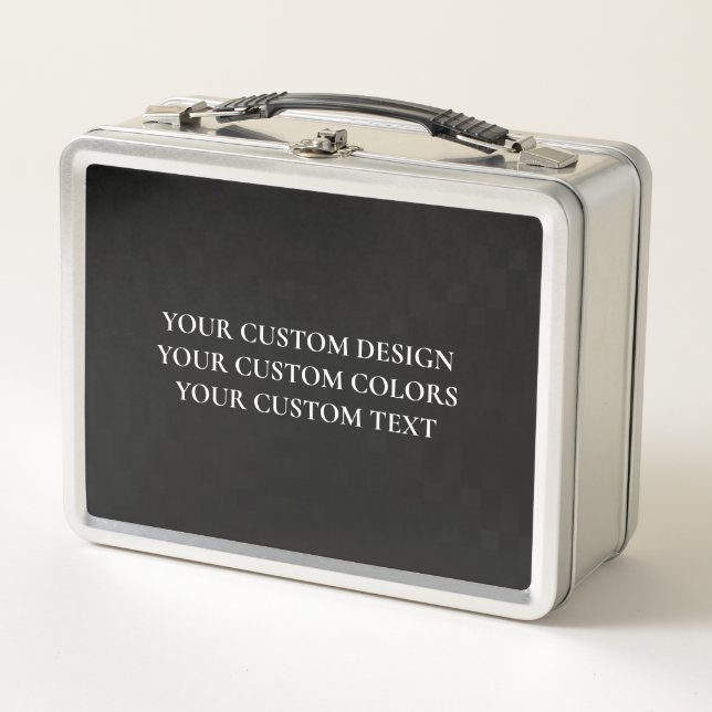 Create Your Own Personalised Metal Lunch Box (Front)