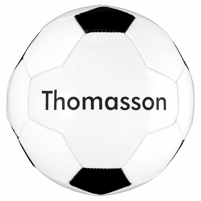 Create Your Own Personalised Minimalist Monogram Football (Front)