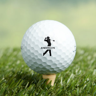 Create Your Own Personalised Modern Monogram Name Golf Balls