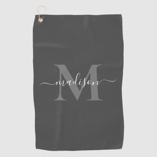 Create Your Own Personalised Monogram  Golf Towel (Front)