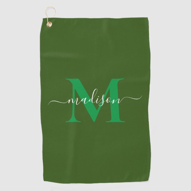 Create Your Own Personalised Monogram Golf Towel (Front)