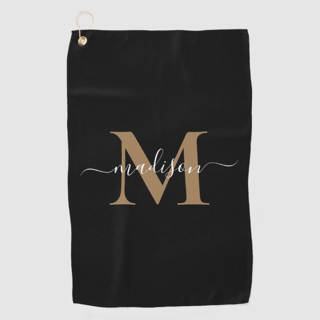 Create Your Own Personalised Monogram Golf Towel (Front)