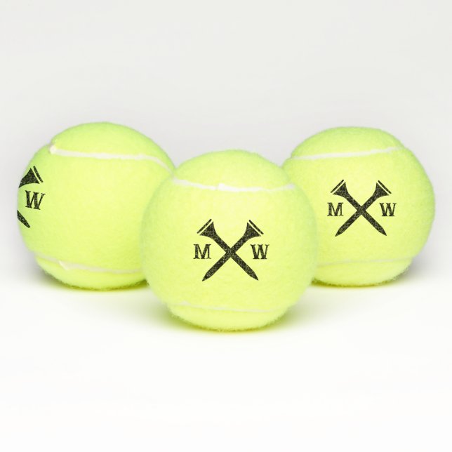 Create Your Own Personalised Monogram Tennis Balls (Multi)