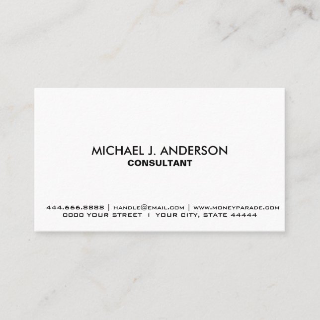 Create Your Own Personalised Multi-Colour Custom Business Card (Front)