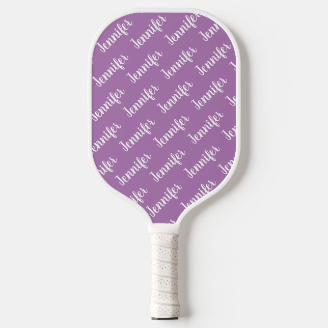 Create Your Own Personalised Name Purple Pickleball Paddle (Front)