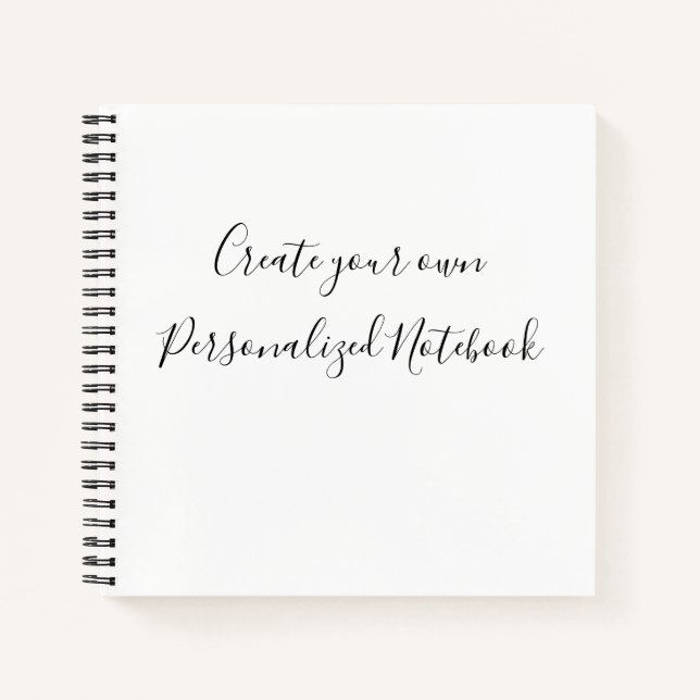 Create Your Own Personalised  Notebook (Front)