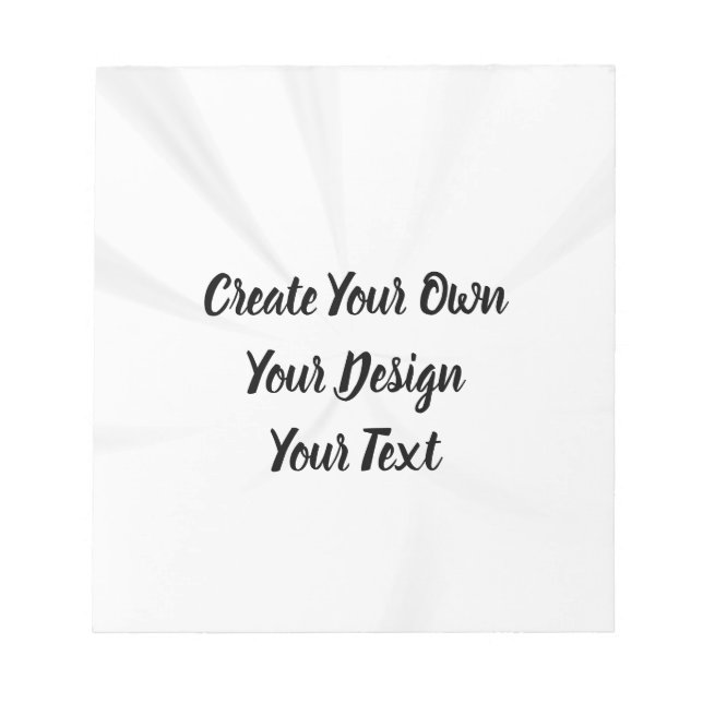 Create Your Own Personalised Notepad (Front)