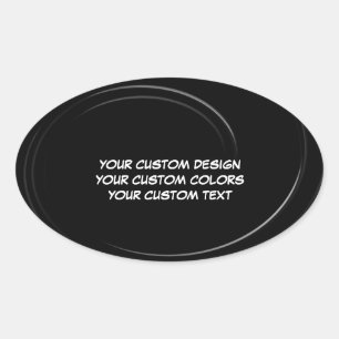 Create Your Own Personalised Oval Sticker