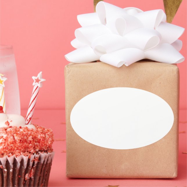 Create Your Own Personalised Oval Sticker (Party)