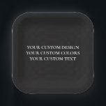 Create Your Own Personalised Paper Plate<br><div class="desc">Customise this product by adding your own images and text and choosing your favourite fonts and colours. Visit Aviary Art on Zazzle to view our entire collection of easy to personalise,  high quality products!</div>