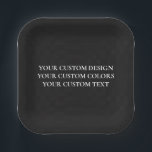 Create Your Own Personalised Paper Plate<br><div class="desc">Customise this product by adding your own images and text and choosing your favourite fonts and colours. Visit Aviary Art on Zazzle to view our entire collection of easy to personalise,  high quality products!</div>