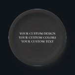 Create Your Own Personalised Paper Plate<br><div class="desc">Customise this product by adding your own images and text and choosing your favourite fonts and colours. Visit Aviary Art on Zazzle to view our entire collection of easy to personalise,  high quality products!</div>