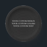 Create Your Own Personalised Paper Plate<br><div class="desc">Customise this product by adding your own images and text and choosing your favourite fonts and colours. Visit Aviary Art on Zazzle to view our entire collection of easy to personalise,  high quality products!</div>