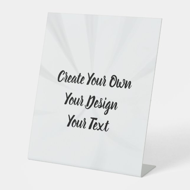 Create Your Own Personalised Pedestal Sign (Front)