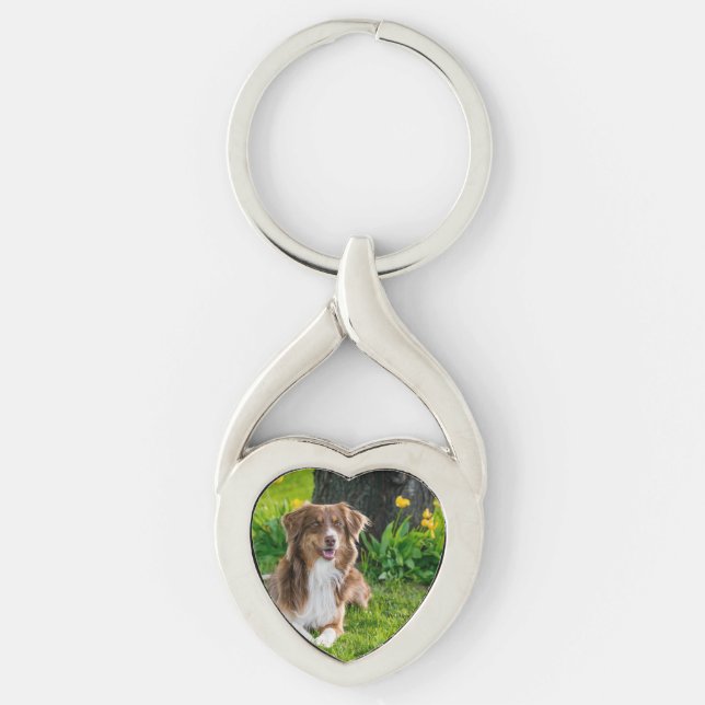 Create Your Own Personalised Pet Photo Key Ring (Front)