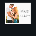 Create Your Own Personalised Photo and Quote Canvas Print<br><div class="desc">Create your own custom quote canvas wall art. Features one of your photos and personalised text in minimalist typewriter typography.</div>