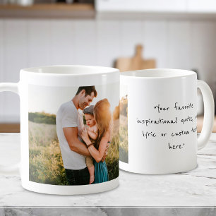 Create Your Own Personalised Photo and Quote Coffee Mug