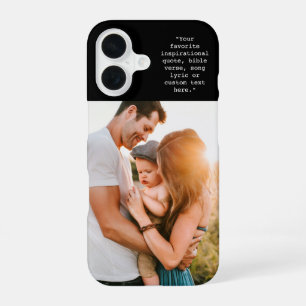 Create Your Own Personalised Photo and Quote iPhone 16 Case