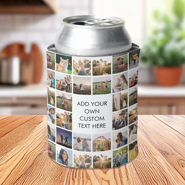 Create Your Own Personalised Photo Collage Can Cooler (Creator Uploaded)