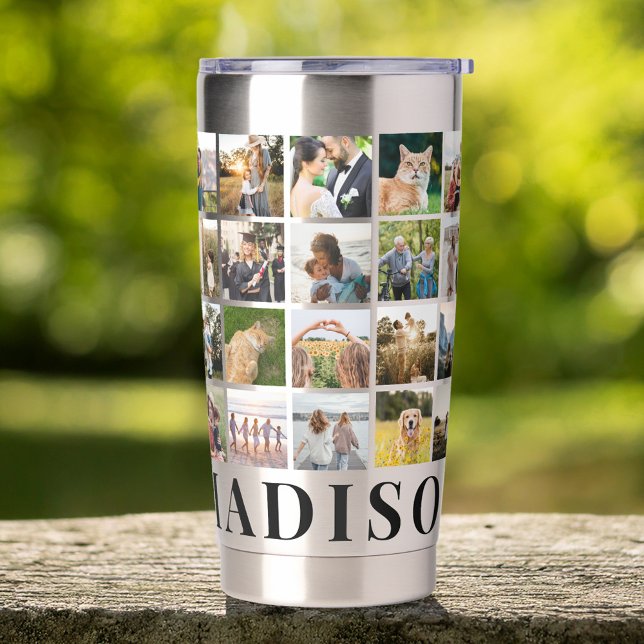 Create Your Own Personalised Photo Collage Insulated Tumbler (Creator Uploaded)