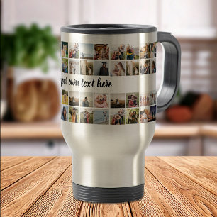 Create Your Own Personalised Photo Collage Travel Mug
