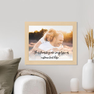 Create Your Own Personalised Photo Custom Quote Poster