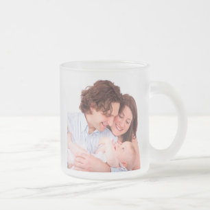 Create Your Own Personalised Photo Frosted Glass Coffee Mug