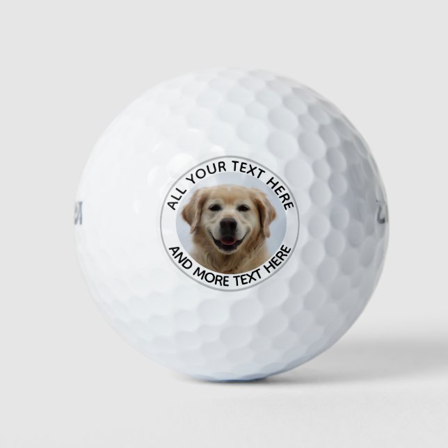 Create Your Own Personalised Photo Golf Balls (Front)