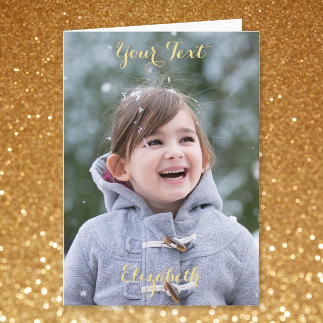 Create Your Own Personalised Photo Greeting Card (Create Your Own Personalized Photo Greeting Card)