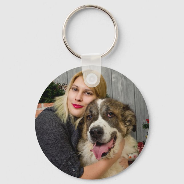 Create Your Own Personalised Photo Key Ring (Front)