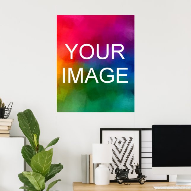 Create Your Own Personalised Photo Modern Template Poster (Home Office)