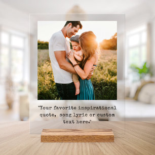 Create Your Own Personalised Photo Quote Acrylic Sign